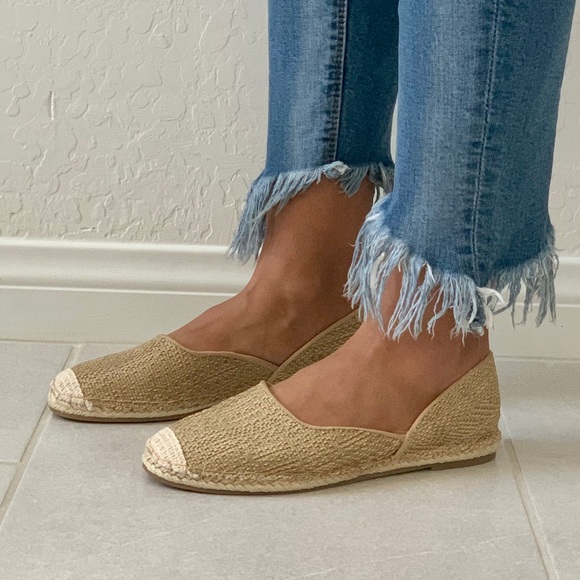 NIB Classic Tan Woven Espadrille Loafer Flat - Picture 6 of 7